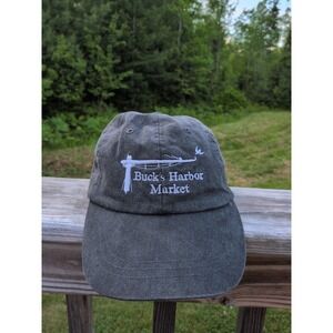Buck's Harbor Market Maine Adult Adjustable Hat Cap
